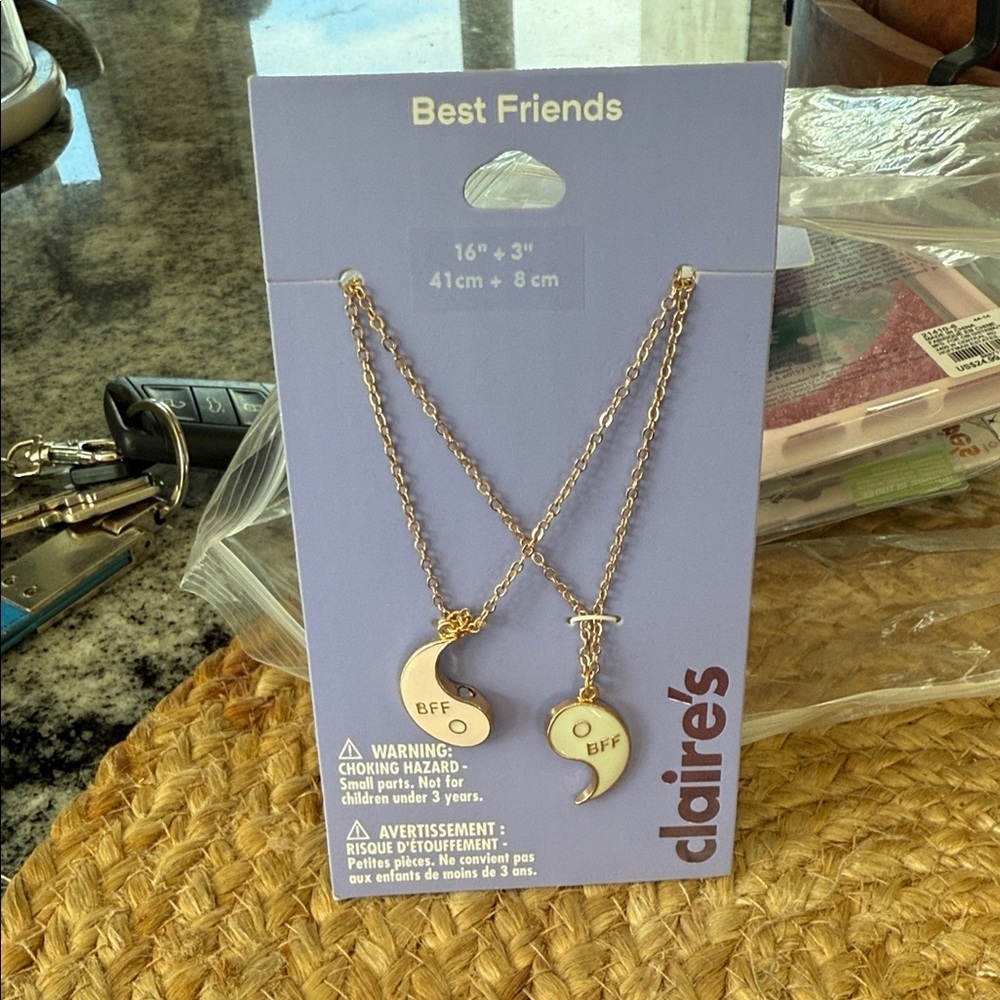 Claire's Gold Yin Yang BFF Necklaces